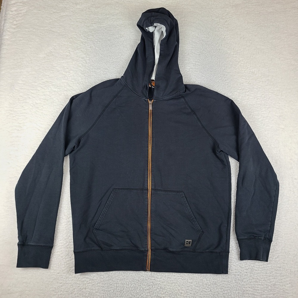 Boss Orange Hoodie Mens 2XL XXL Black Faded Full Zip *